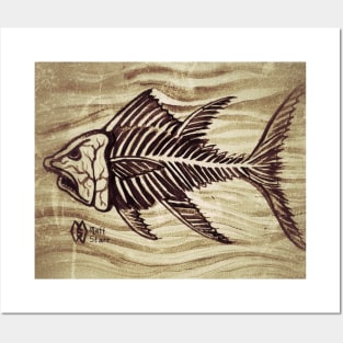 Fish Skeleton Posters and Art